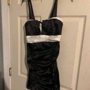 Pink Zone Women Black Dress Size Large New